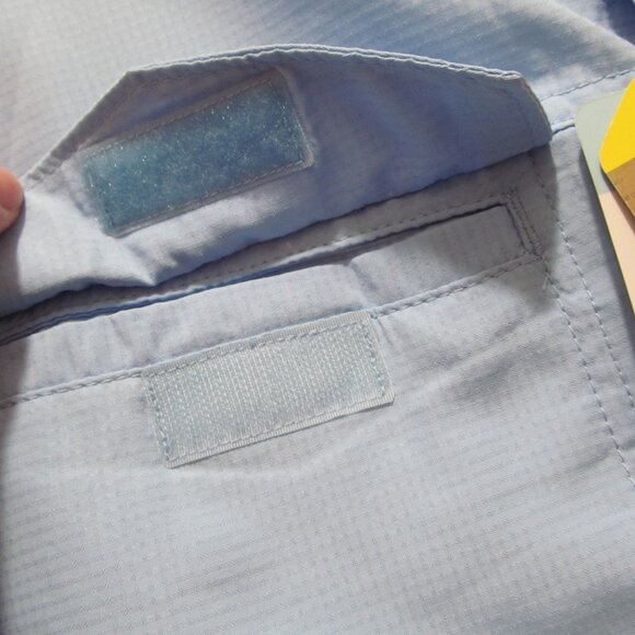 NWT The American Outdoorsman Men's Fishing Shirt UPF 40 Quick Dry Blue Sz Medium - Picture 9 of 16